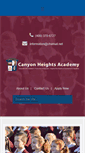 Mobile Screenshot of canyonheightsacademy.com